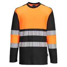 Portwest PW3 Hi-Vis Class 1 hosszú ujjú póló L/S láthatósági ruházat