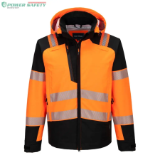 Portwest PW3 Hi-Vis esőkabát (3L) - Narancs/Fekete láthatósági ruházat