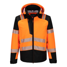 Portwest PW3 Hi-Vis esőkabát (3L) Orange/Black XXXL láthatósági ruházat