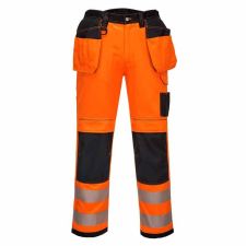 Portwest PW3 Hi-Vis Holster nadrág (narancs/fekete, 42) láthatósági ruházat