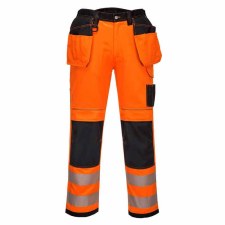 Portwest PW3 Hi-Vis Holster nadrág (narancs/fekete, 44) láthatósági ruházat