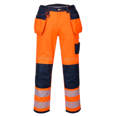 Portwest PW3 Hi-Vis Holster nadrág (narancs/tengerészkék, 34)