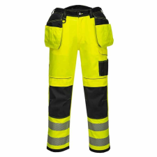 Portwest PW3 Hi-Vis Holster nadrág (sárga/fekete, 38) láthatósági ruházat