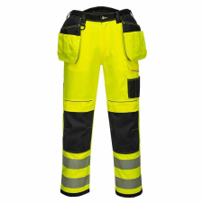Portwest PW3 Hi-Vis Holster nadrág T501 Sárga/Fekete 36 méret láthatósági ruházat