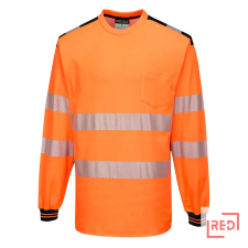 Portwest PW3 Hi-Vis hosszú ujjú póló Orange/Black S munkaruha