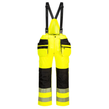 Portwest PW3 Hi-Vis kantáros nadrág Yellow/Black XXL láthatósági ruházat
