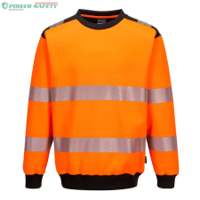 Portwest PW3 HI-VIS KÖRNYAKÚ PULÓVER - Narancs/Fekete láthatósági ruházat