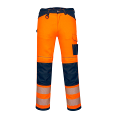 Portwest PW3 Hi-Vis nadrág Orange/Navy 44