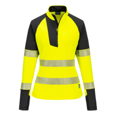 Portwest PW3 Hi-Vis női 1/4 cipzáras pulóver