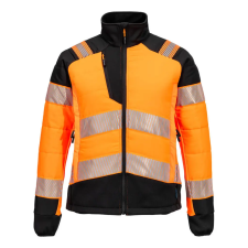 Portwest PW3 Hi-Vis Női Hybrid Baffle kabát Orange/Black XXXL láthatósági ruházat