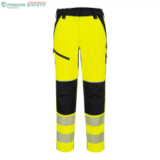 Portwest PW3 Hi-Vis Női streccs nadrág - Sárga/Fekete láthatósági ruházat