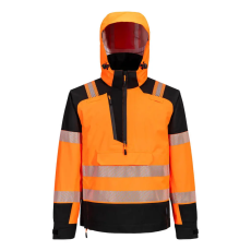 Portwest PW3 Hi-Vis Overhead esőkabát (3L) Orange/Black 4XL