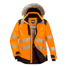 Portwest PW3 Hi-Vis Parka télikabát Orange/Black 4XL láthatósági ruházat