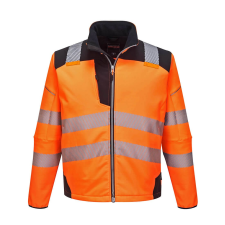 Portwest PW3 Hi-Vis Softshell kabát (narancs/fekete, XS) láthatósági ruházat