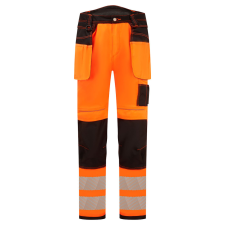 Portwest PW3 Hi-Vis Stretch Holster nadrág Orange/Black 48 láthatósági ruházat
