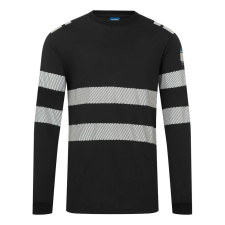 Portwest PW3 Modaflame Knit FR lángálló hosszú ujjú póló fekete XXXL munkaruha