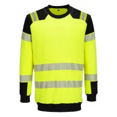 Portwest PW3 Modaflame Knit Hi-Vis FR lángálló pulóver Yellow/Black M