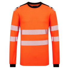 Portwest PW3 Modaflame Knit HVO FR hosszú ujjú póló Orange/Black XL