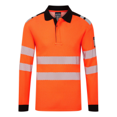 Portwest PW3 Modaflame Knit HVO FR lángálló hosszú ujjú pólóing Orange/Black M