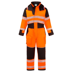 Portwest PW3 Modaflame Rain+ Hi-Vis Multi-Norm FR téli overál Orange/Black XXXL