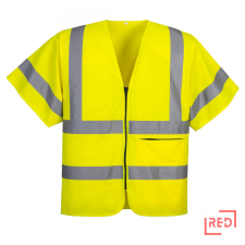 Portwest Rövid ujjú cipzáras mellény láthatósági ruházat