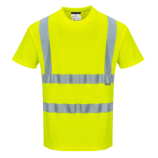 Portwest S170 Cotton Comfort jól láthatósági póló (sárga, S) láthatósági ruházat