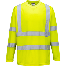 Portwest S178 jól láthatósági hosszú ujjú póló sárga láthatósági ruházat