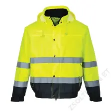Portwest S266 Hi-Vis kéttónusú bomber kabát munkaruha