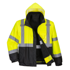 Portwest S365 Premium 3 az 1-ben jól láthatósági bomber dzseki (3XL) láthatósági ruházat