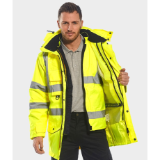 Portwest S427 Jól láthatósági 7:1 Traffic kabát (SÁRGA, 5XL)