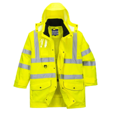 Portwest S427YER5XL Portwest Jól láthatósági 7 az 1-ben munkavédelmi kabát láthatósági ruházat