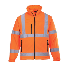 Portwest -S428 2 az 1-ben Softshell HiVis (3L) Védőkabát XXL Narancs láthatósági ruházat