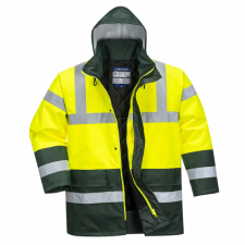 Portwest S466 Hi-Vis Contrast Traffic kabát sárga/zöld színben munkaruha