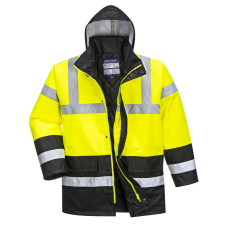 Portwest S466 Kontraszt Traffic Jól láthatósági kabát (SÁRGA/FEKETE, XL) láthatósági ruházat