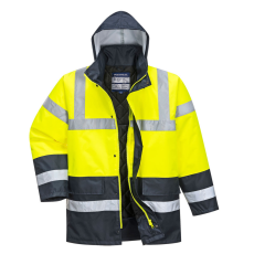 Portwest S466 Kontraszt Traffic kabát sárga-sötétkék