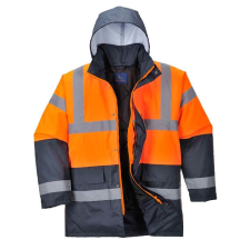 Portwest S467 Két tónusú kabát narancs - sötétkék láthatósági ruházat