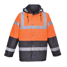 Portwest S467 Traffic jól láthatósági kabát (NARANCS/NAVY, 3XL) láthatósági ruházat