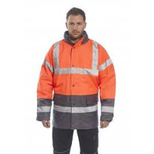 Portwest S467 Traffic jól láthatósági kabát (NARANCS/SZÜRKE, 3XL) láthatósági ruházat