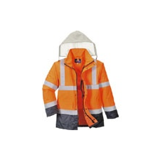 Portwest (S471) HI VIS 4 az 1-ben contrast traffic kabát láthatósági ruházat