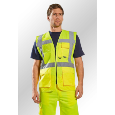 Portwest S476 Jól láthatósági vezetői mellény (SÁRGA, 7XL) láthatósági ruházat