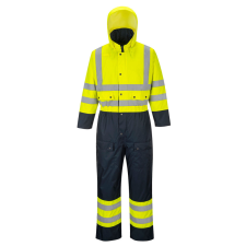Portwest S485 Hi-Vis Contrast bélelt overál sárga/navy színben láthatósági ruházat