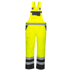 Portwest S488 Hi-Vis kantáros esőnadrág sárga-fekete