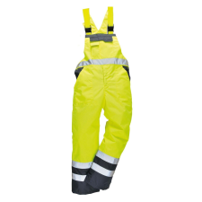 Portwest -S488 S HiVis béleletlen védőoverall, kék és sárga láthatósági ruházat