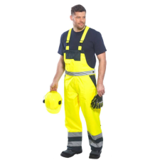 Portwest S489 Bélelt jól láthatósági mellesnadrág (SÁRGA, 4XL) láthatósági ruházat