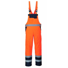 Portwest S489 - Jól láthatósági bélelt mellesnadrág