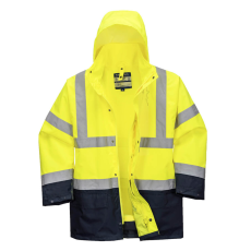 Portwest S766 Essential 5 az 1-ben jól láthatósági kabát (sárga/navy, XL)