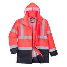 Portwest S768 Executive 5 az 1-ben kabát piros/sötétkék láthatósági ruházat