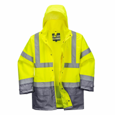 Portwest S768 jólláthatósági 5 az 1-ben kabát sárga/szürke színben