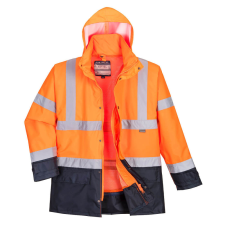 Portwest S768ONRXS Portwest Jól láthatósági &quot;lélegző&quot; 5az1-ben munkavédelmi kabát láthatósági ruházat