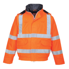 Portwest S773 Bizflame Hi-Vis lángálló antisztatikus bomber dzseki narancs munkaruha